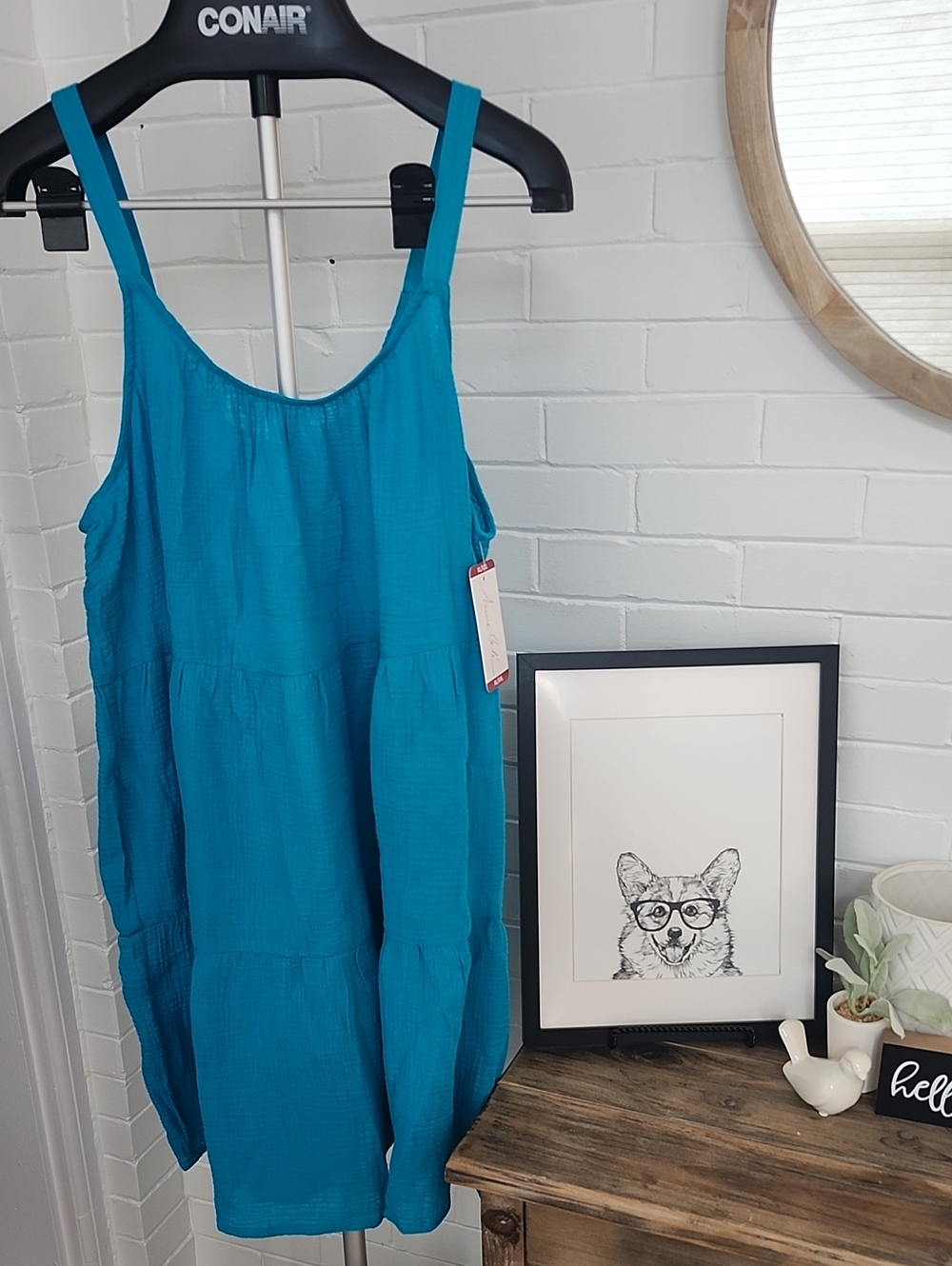 Turquoise Swim CoverUp, Women xl/xxl